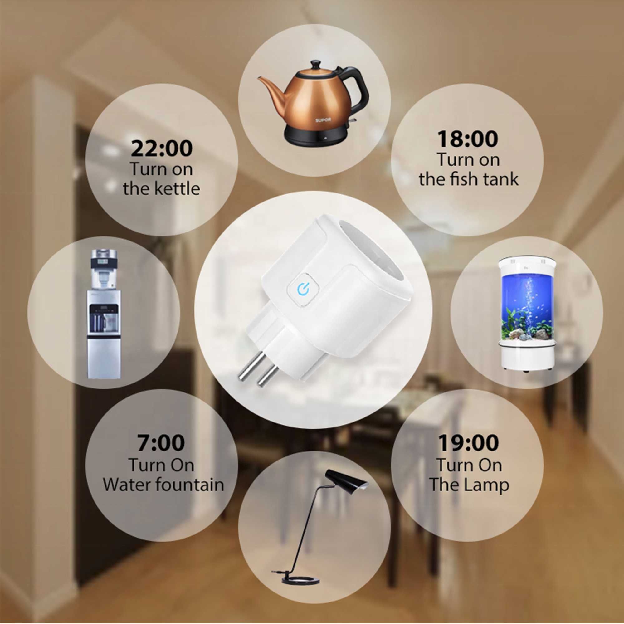 Priza inteligenta PNI Smart Home WP800 WiFi internet Masoara consumul