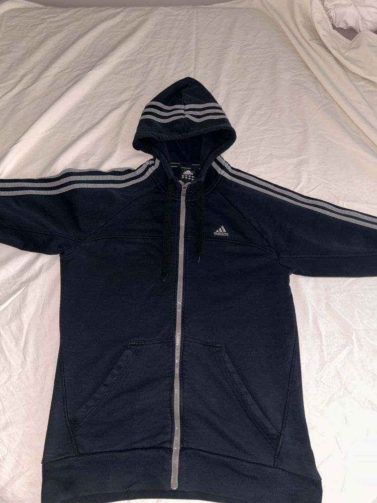 adidas 3 ленти черенo/сиво