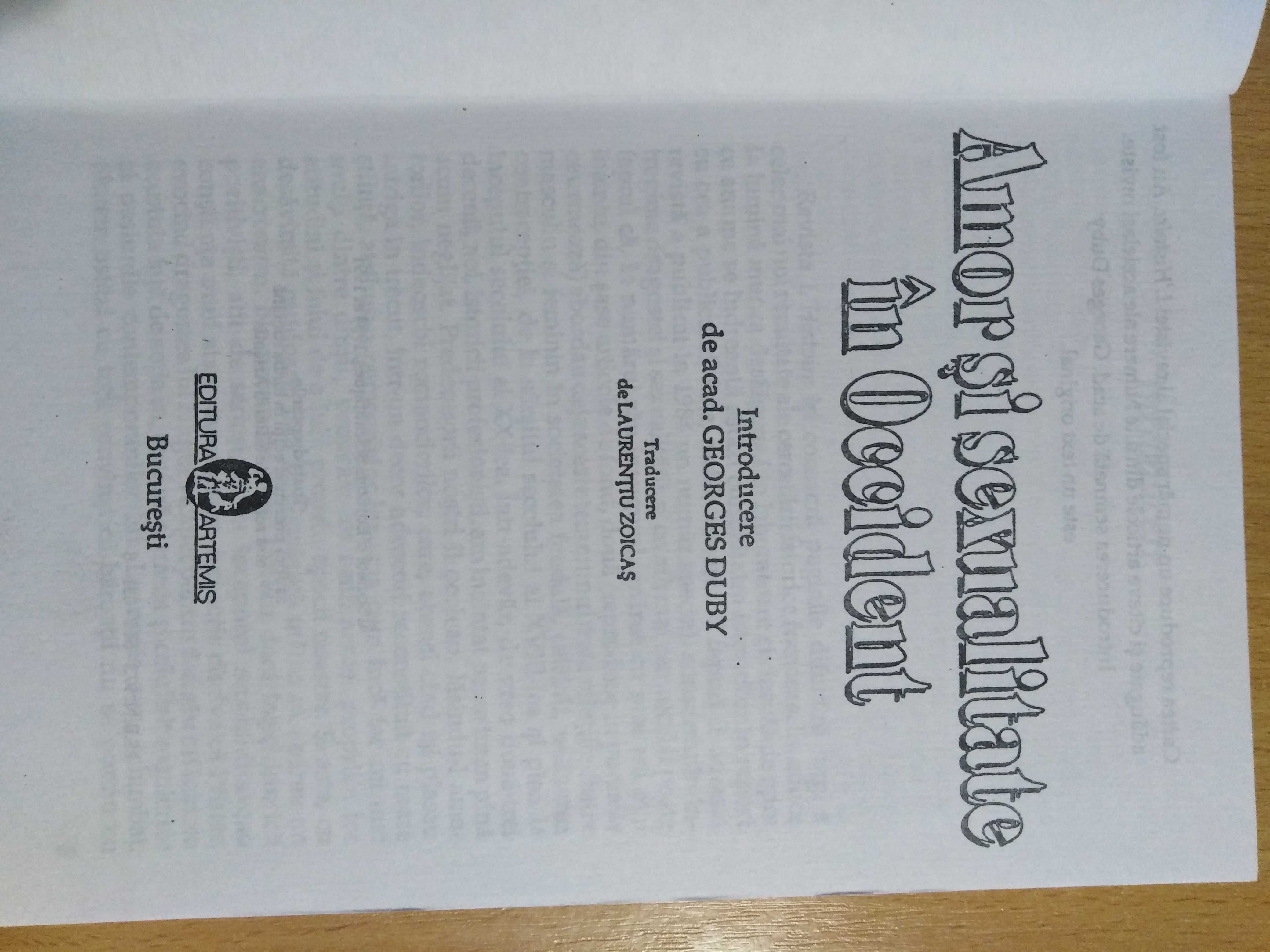 „Amor și sexualitate în Occident” - Philippe Aries et al.