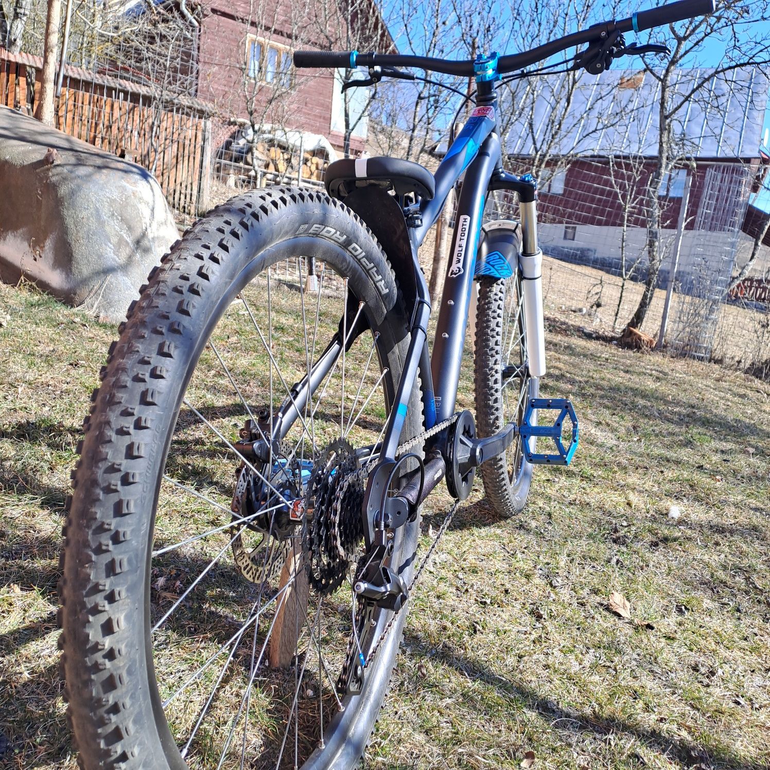 Bicicleta rockrider st 120 modificat