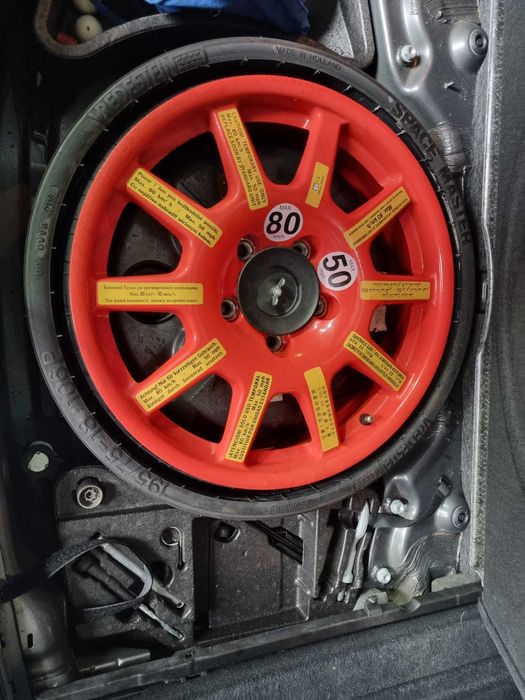 Kit roata rezerva pe 18 nefolosita VW Touareg 7p dimensiuni 195/75-18