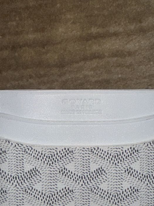Goyard Saint Sulpice Card Holder Goyardine White