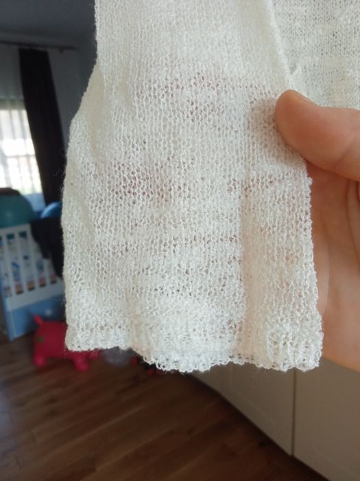 Cardigan alb-crem mărimea M
