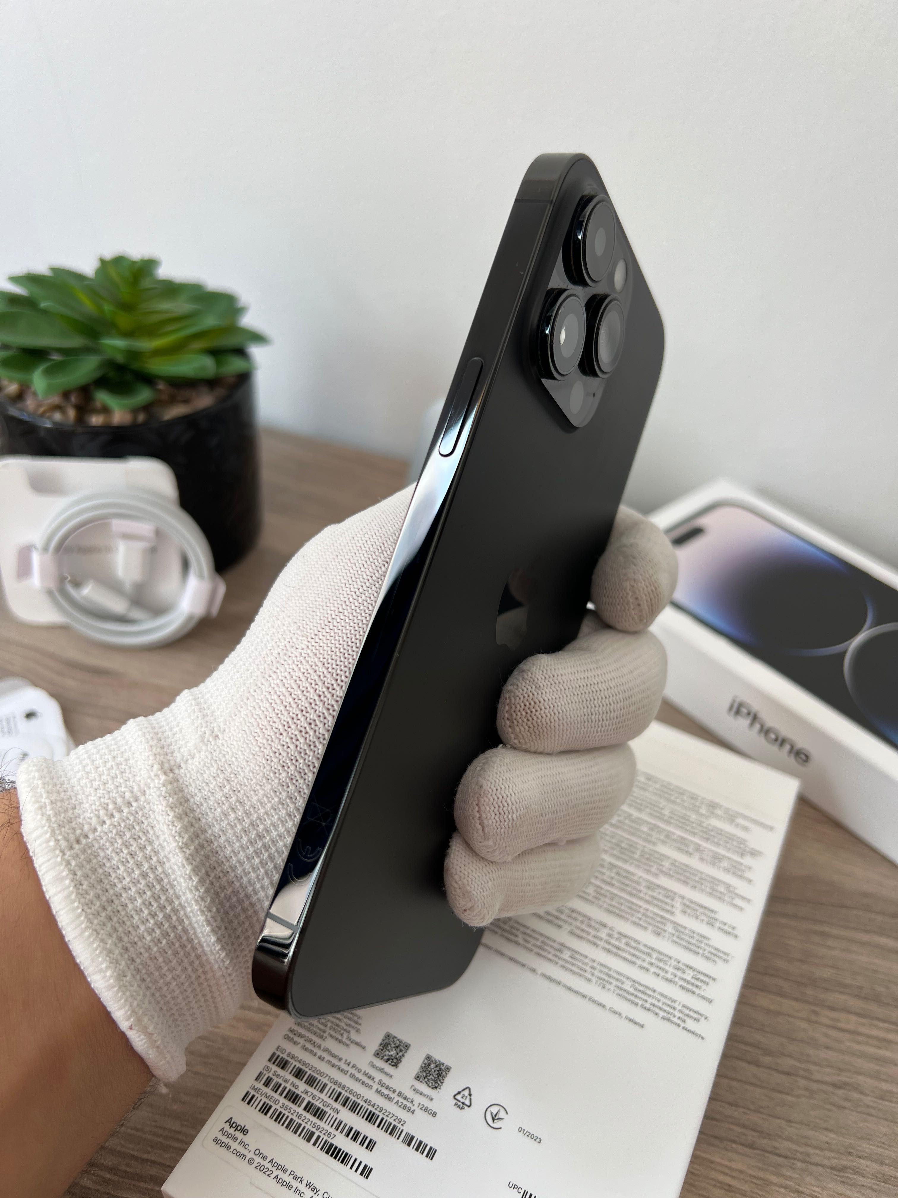 iPhone 14 Pro MAX, 128GB, Black, 100% батерия, КАТО НОВ, ГАРАНЦИЯ!