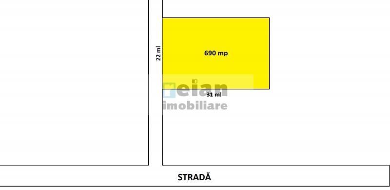 Voluntari - Matei Millo teren 690 mp utili, deschidere 22 ml