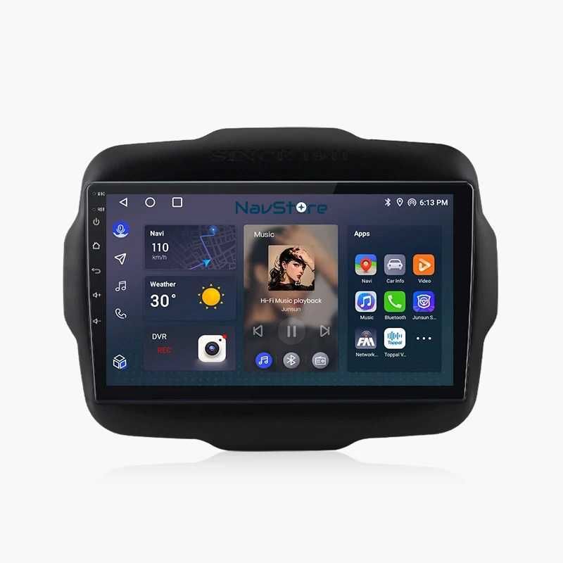 Navigatie Android Dedicata, 9 Inch, Jeep Renegade (2016-2020), Carplay