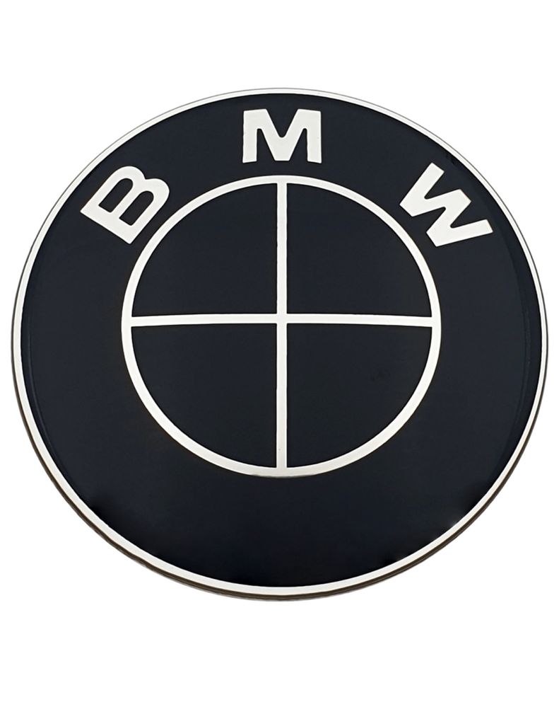 Embleme BMW full black 82mm X1 X3 X5 X6 E46 E30 E34 E39 E70 E90 E60