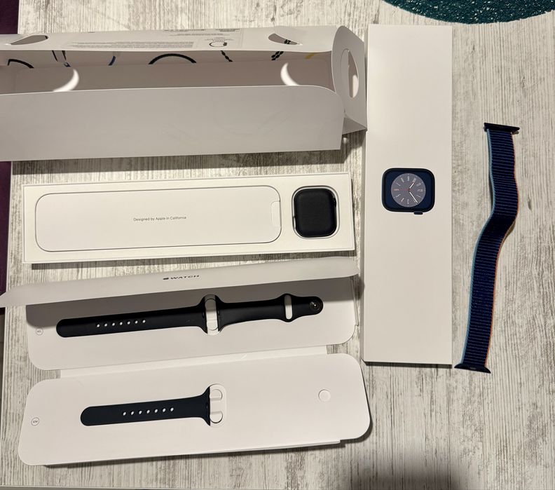 Apple Watch Series 8 – 41mm | Пълен комплект | Отлично запазен