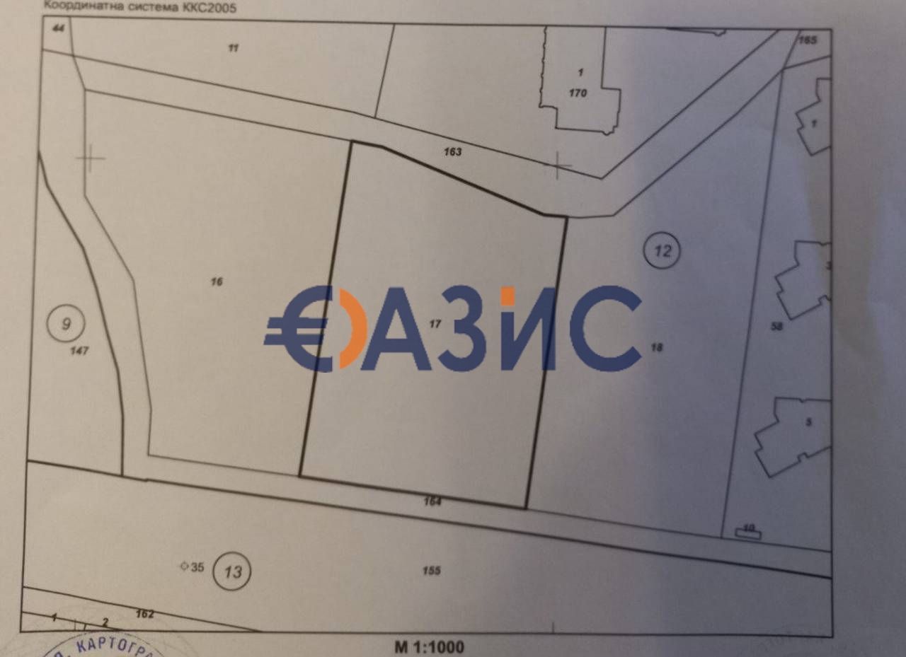 Парцел, на втора линия от морето, 3270 кв.м., Свети Влас 1 546 400