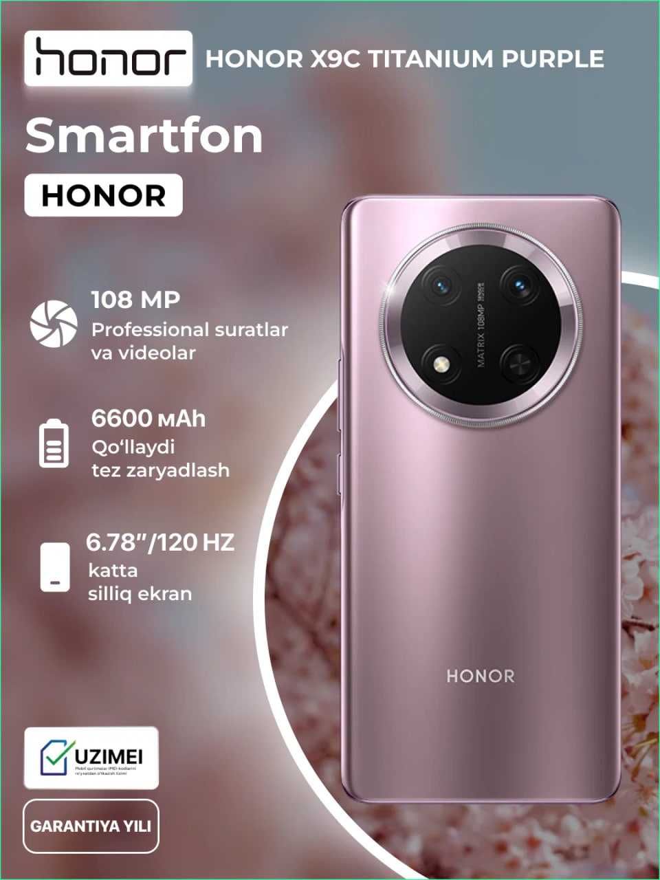 Honor x9c Yangi Baquvvat Suvga Chidamli