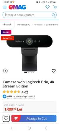 Logitech webcam brio 4k