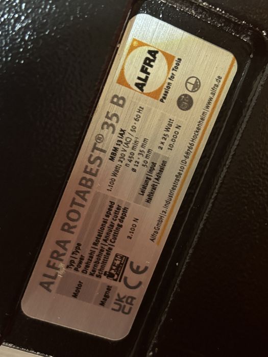 ALFRA RotaBest RB35B Bormasina talpa magnetica hilti fein