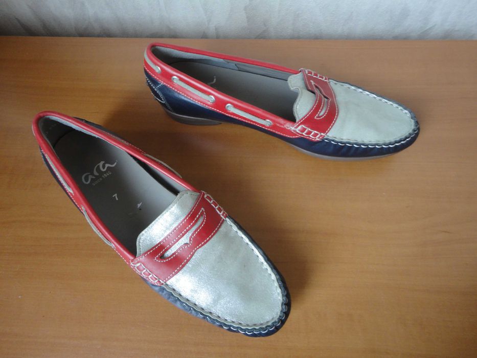 N41 Ara/естествена кожа/дамски мокасини