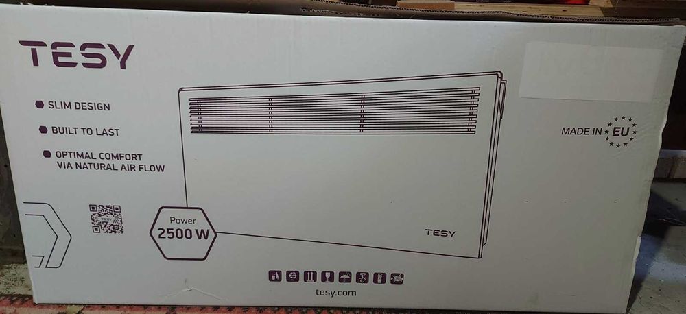 Конвектор TESY 2500W – в гаранция, като нов