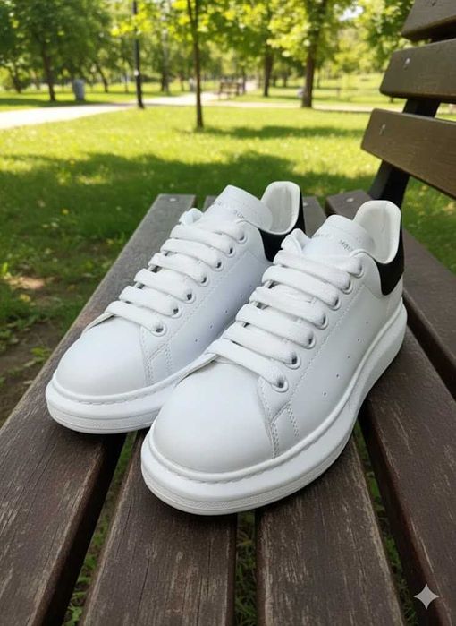 Adidasi Alexander M c Q u e e n Alb - Adidasi Fete Baieti