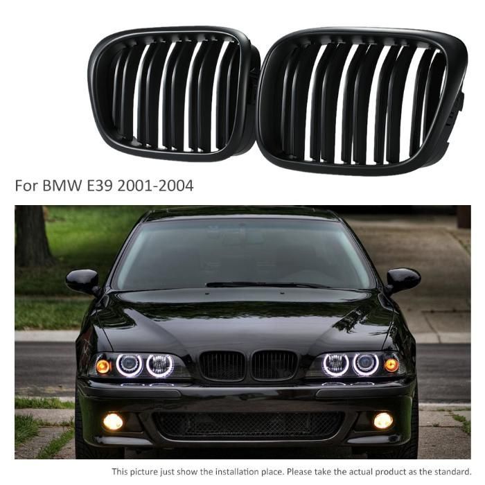 Grile duble BMW seria 5 E39 M5 look - Negru Lucios