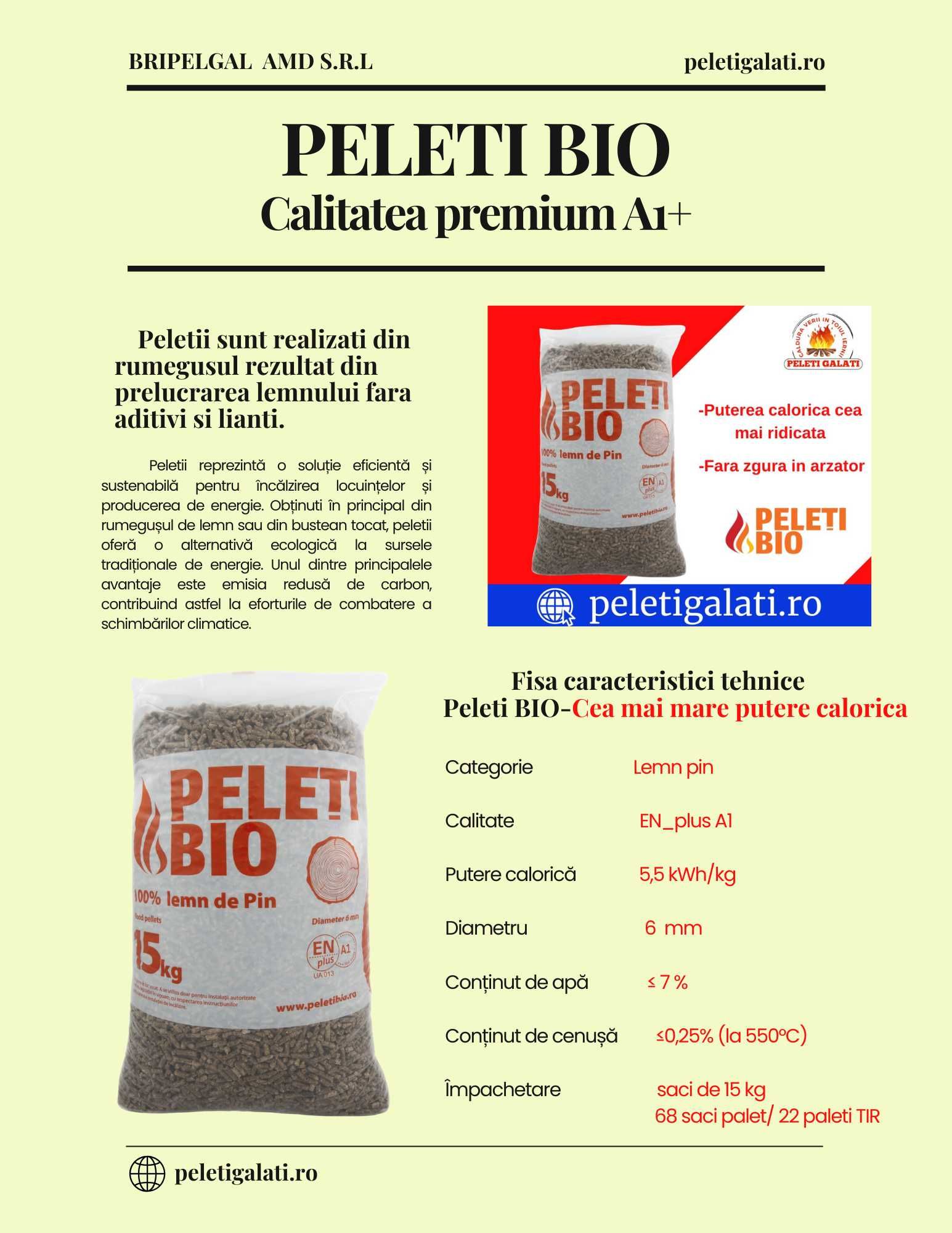 Peleti Bio PIN A1 Plus ***GALATI ***ȘENDRENI