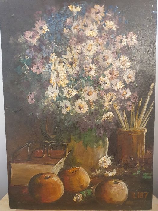 Pictura ulei pe carton