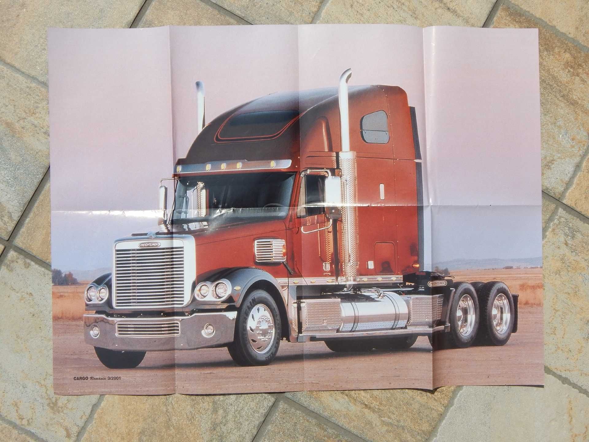 Poster camion american Freightliner Coronado 55X40 cm 2001