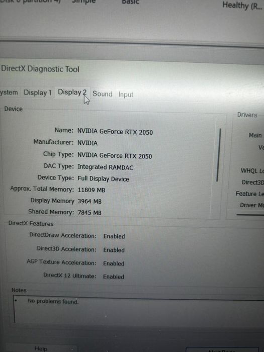 Laptop ASUS TUF FA506N Ryzen 5 7535HS RTX 2050 16GB RAM -D-