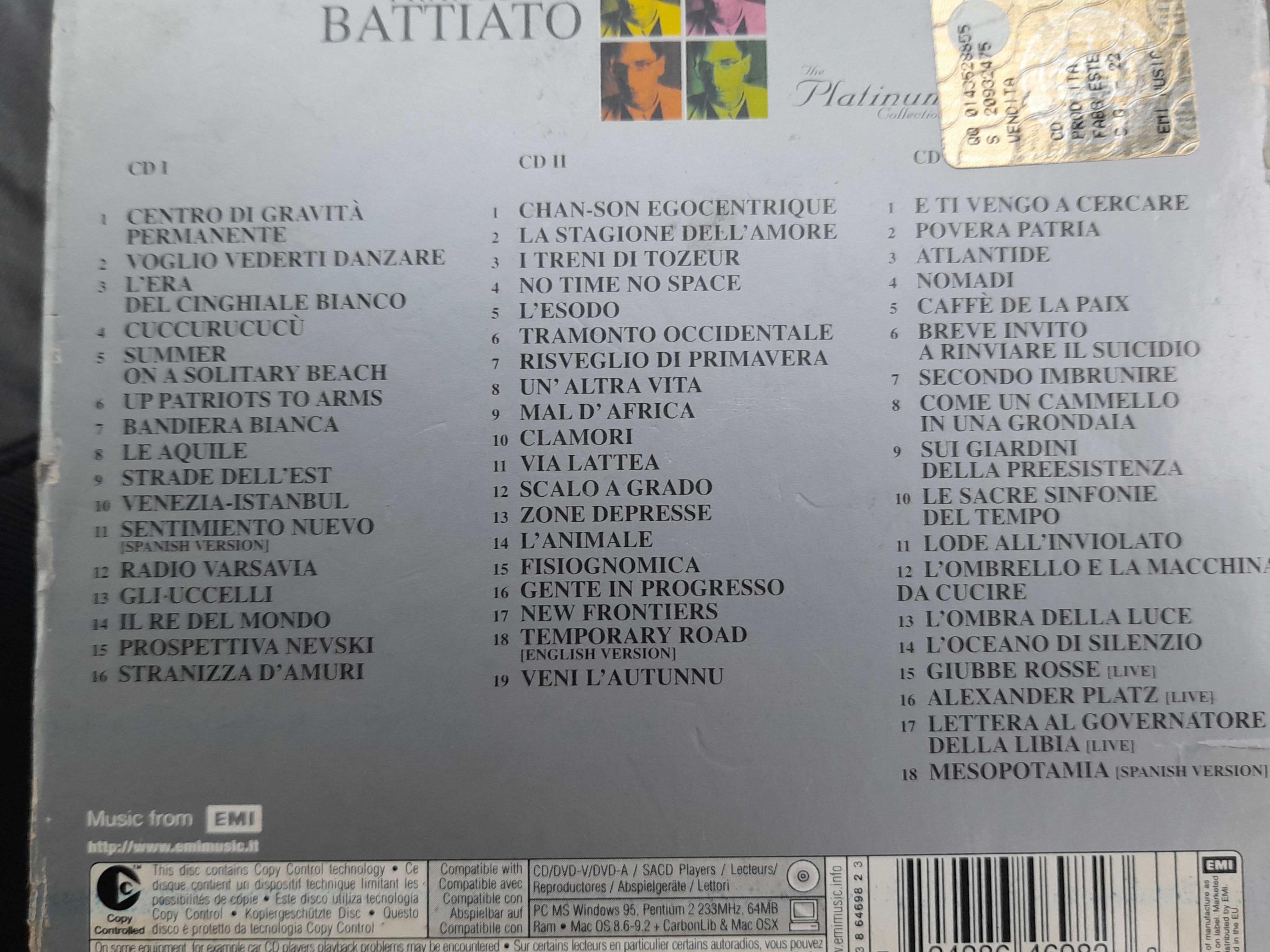 Franco Battiato платинен диск