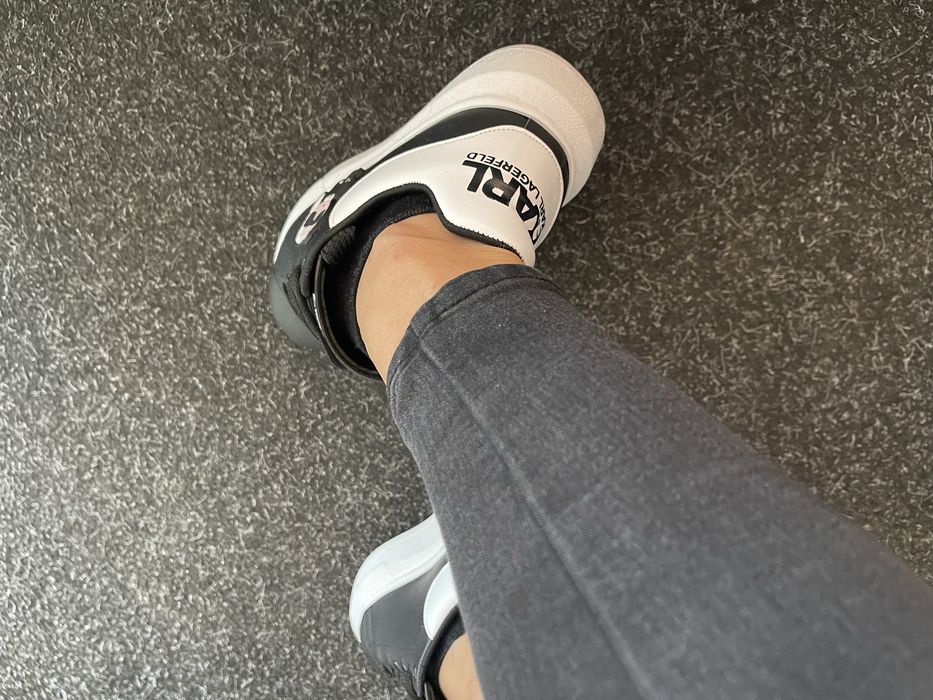 Adidasi karl negru alb