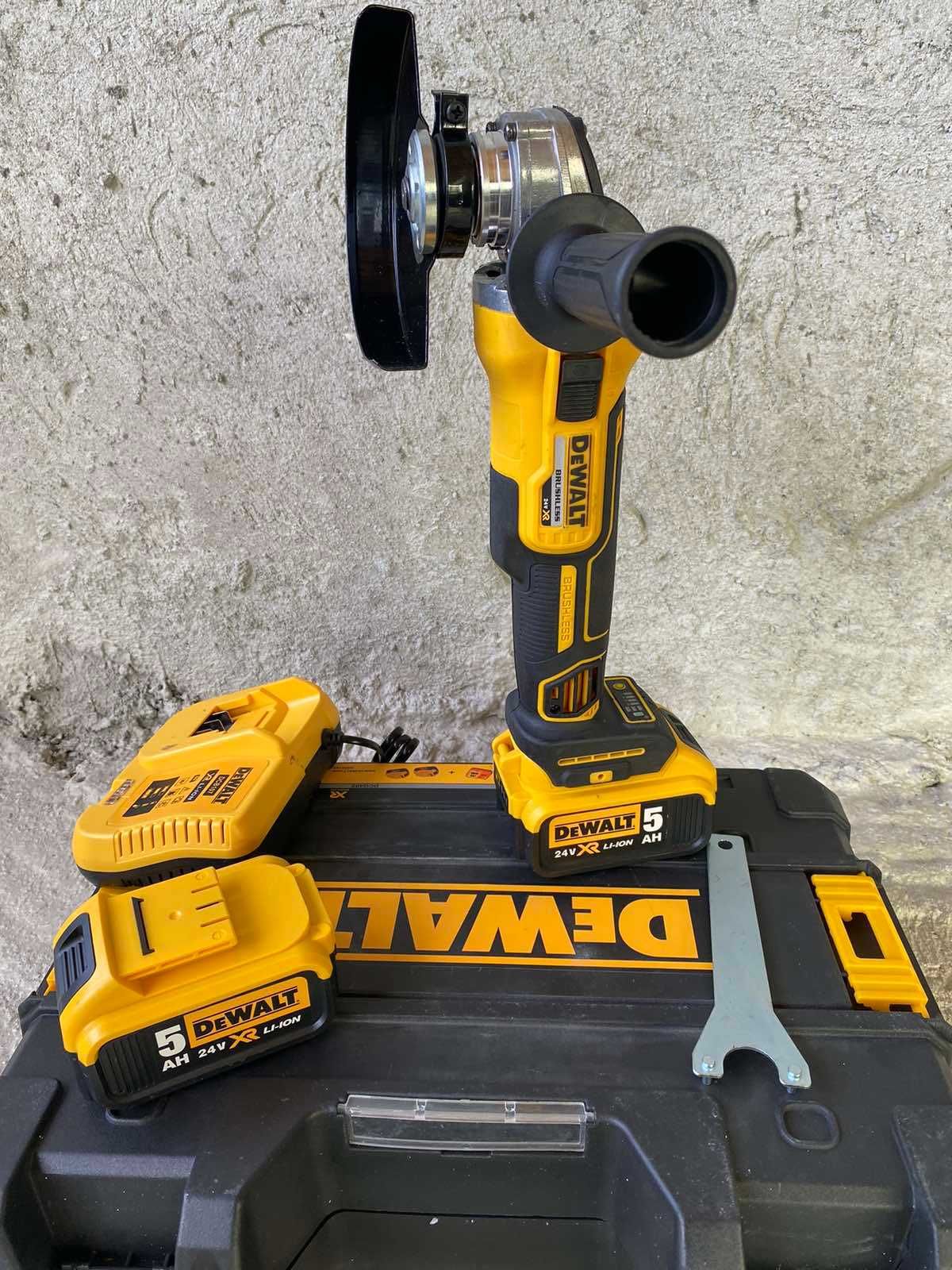 Акумулаторен ъглошлайф DeWalt PROFI 36V 8Ah TSTAK Девалт ФЛЕКС