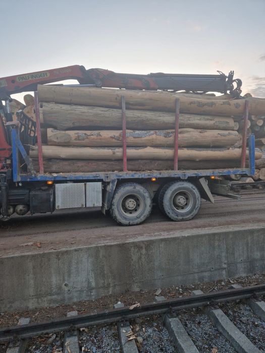 Volvo FL12 basculabil 6x4 cu macara si racoante forestiere