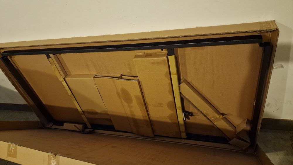 Masa fixa terasa gradina 240x100cm, 10 persoane, structura aluminiu