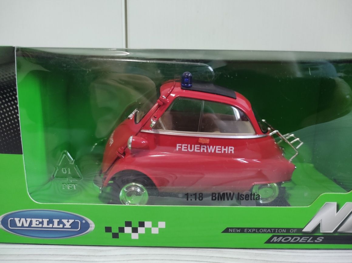 BMW Isetta 1:18 Welly Feuerwehr