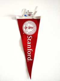 Университетский треугольный фетровый флаг Stanford University из США