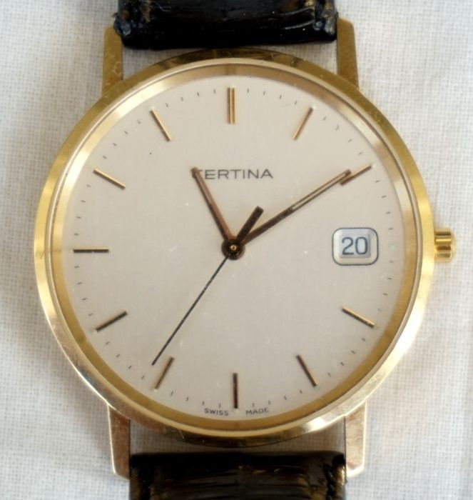 Ceas Certina Quartz aur 18k 750 extraplat exceptional