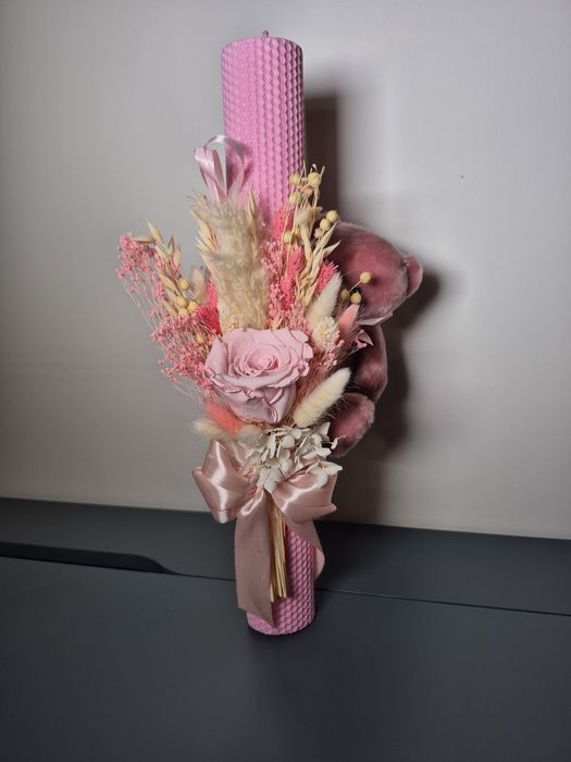 Lumanare botez fetita