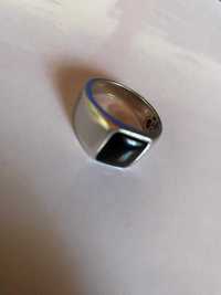 Мъжки сребърен пръстен с оникс