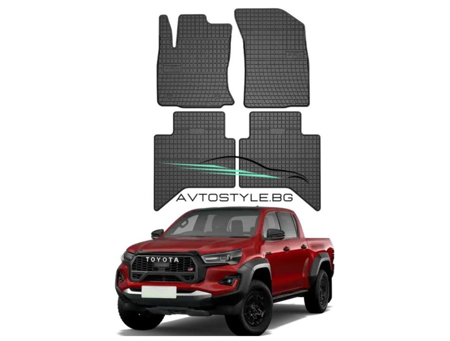 Гумени стелки зa Toyota Hilux Pickup след 2015 г., Frogum - El Toro