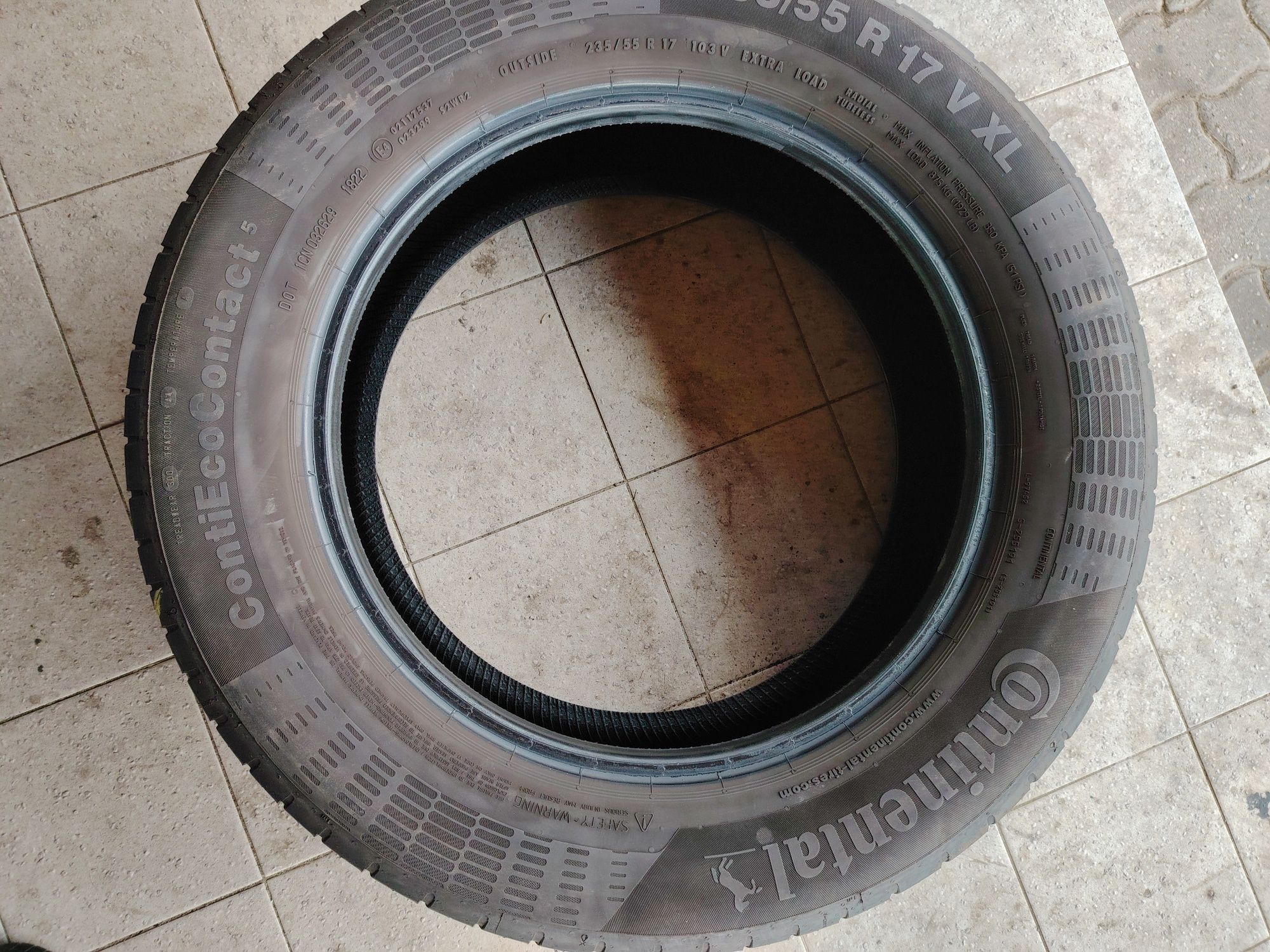 235/55 R17 Continental Contiecocontact de vara Dot 2022