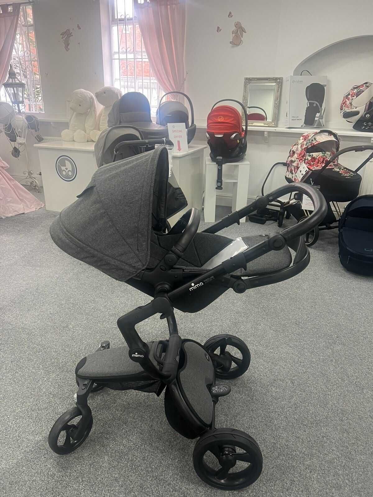 НОВА Детска количка Mima Xari Sport + Кош за новородено