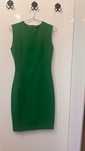 Rochie midi Zara verde mărimea XS