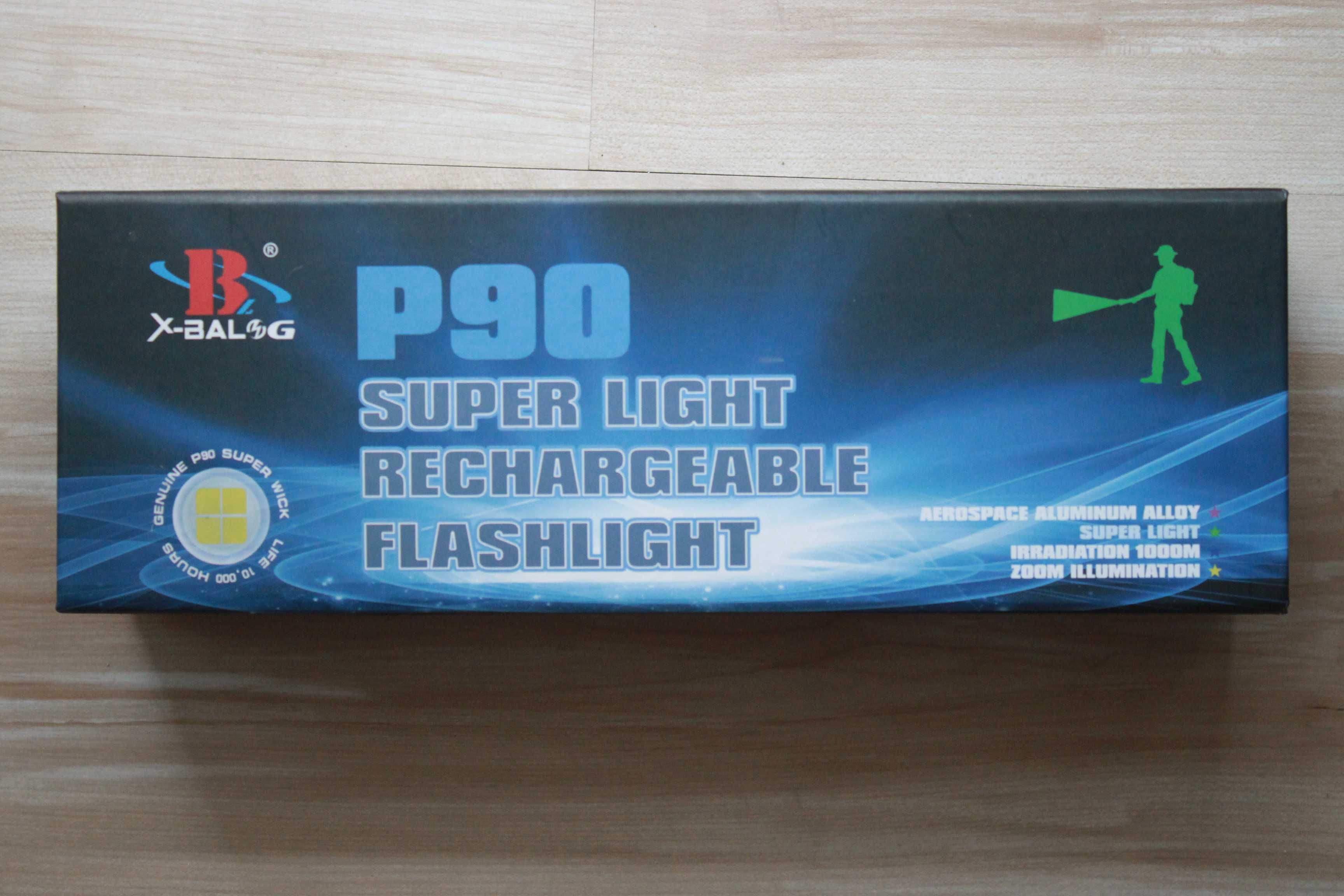 Lanterna Vanatoare pescuit P90 PUTERNICA LED 2 acum 120000 LUMENI