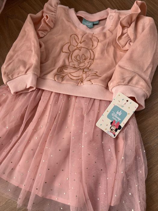 Бебешка розова рокля Мики Маус