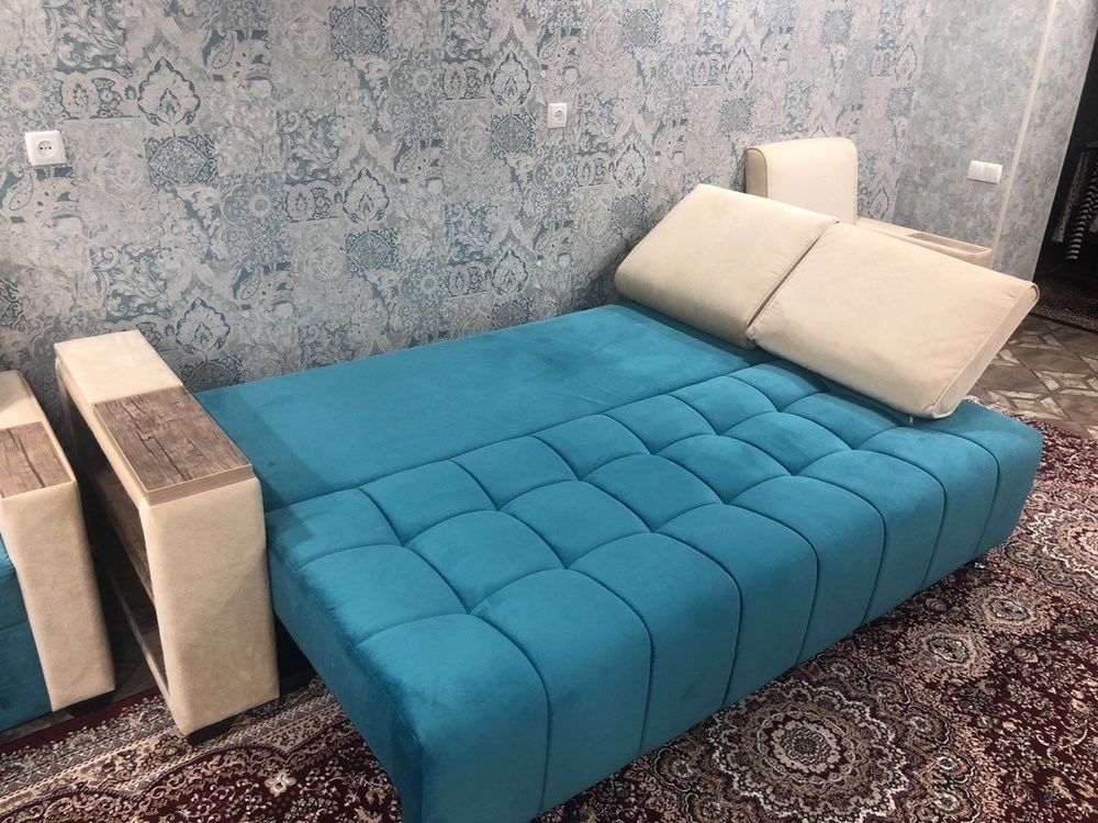 Идеа12 очень прочный раскладной диван.с бельевым ящиком и полочками