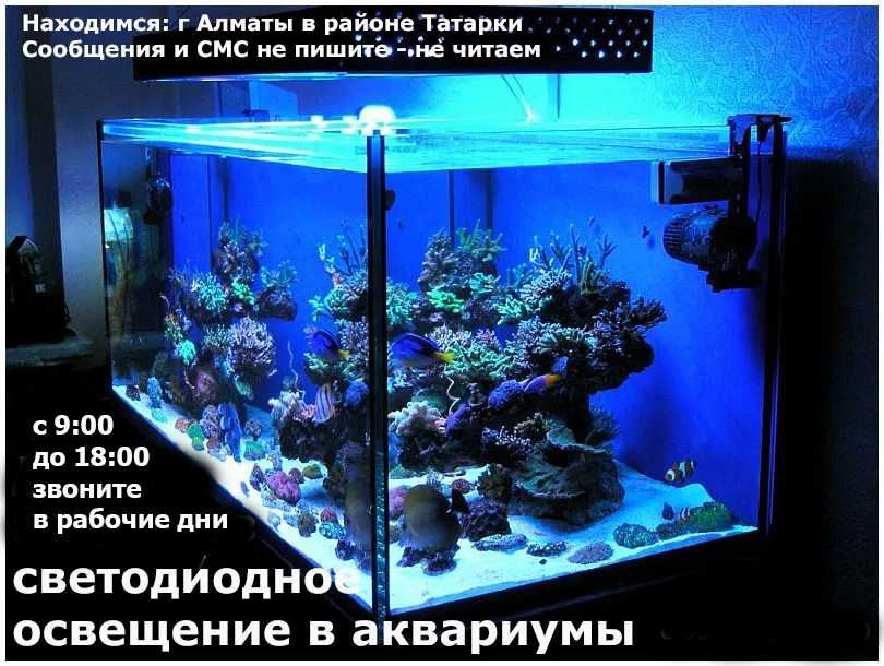 в аквариум светодиодное освещение LED светильник влагостойкий