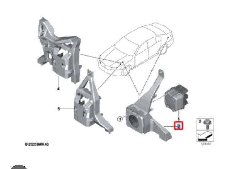 Suport boxa difuzor electric fata VGS BMW x5 g05 65152622660