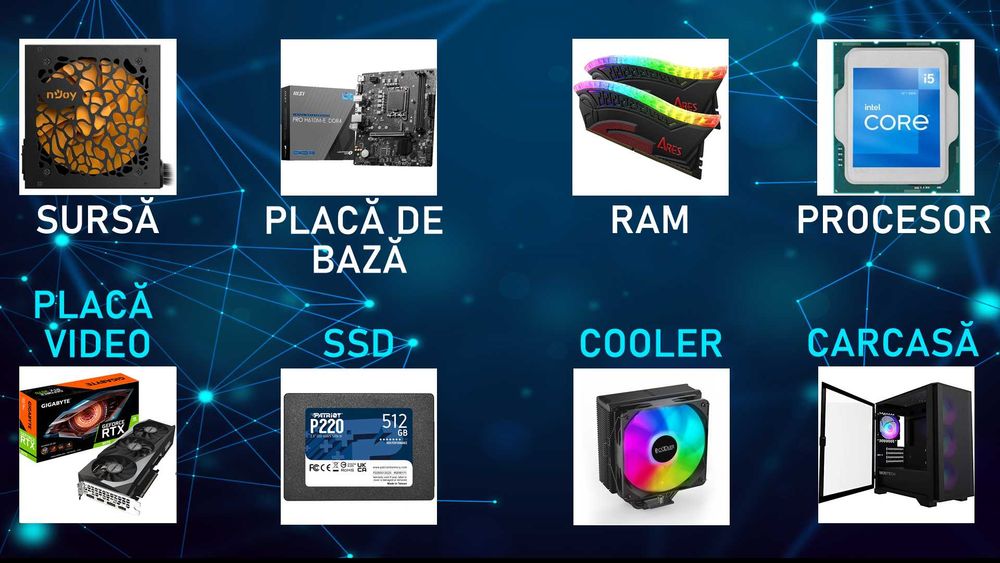 OFERTA PC Gaming RTX 3070 - 16GB DDR4 - I5 12400F - SSD - Win 11 Pro