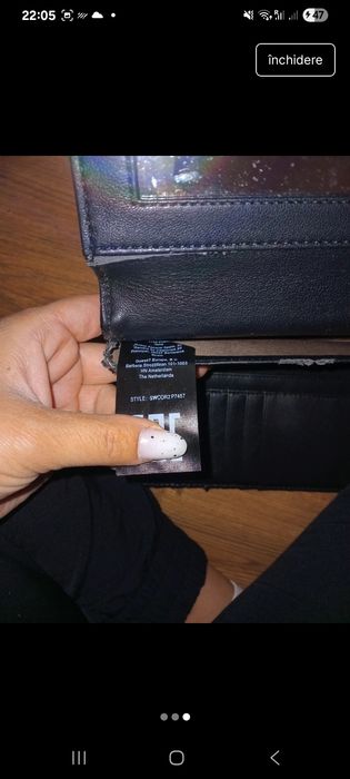 Poseta Guess neagra cu pietricele