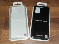 Husa silicon originala Samsung Soft Clear Cover Galaxy A02s set 2 buc