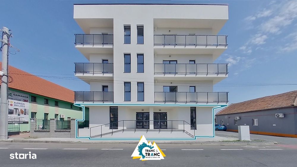 Spațiu comercial nou de 290 mp, la prima inchiriere, pe Calea Radnei
