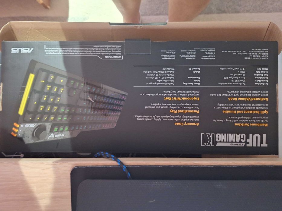 Tastatura Gaming ASUS TUF Gaming K1 RGB pret 200 lei