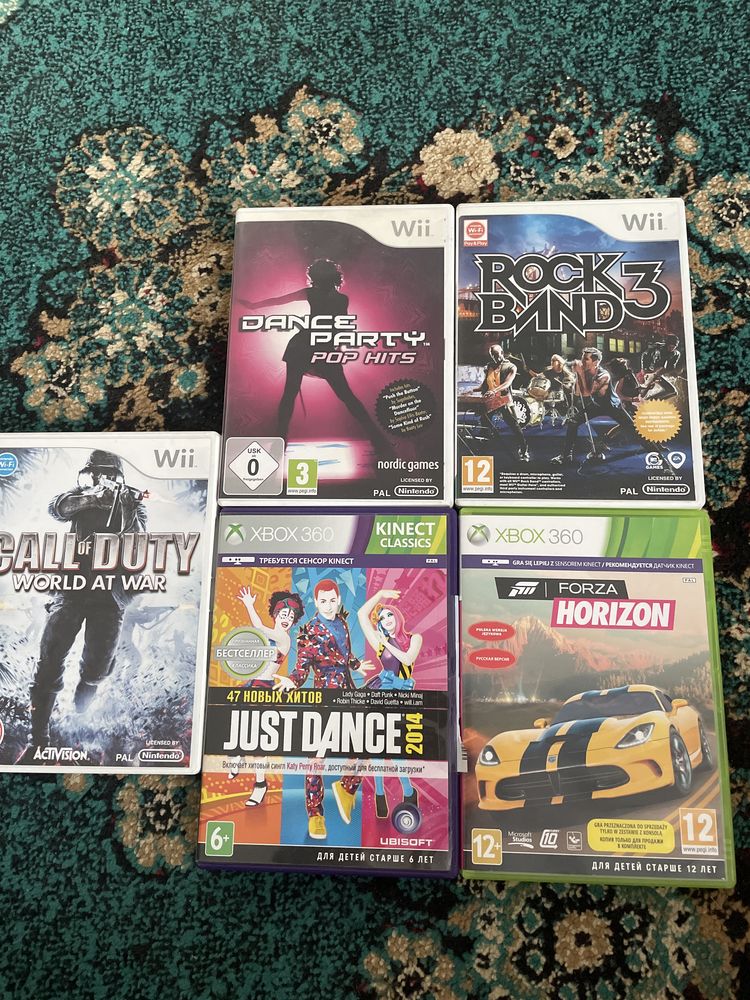 Диски  для xbox и wii