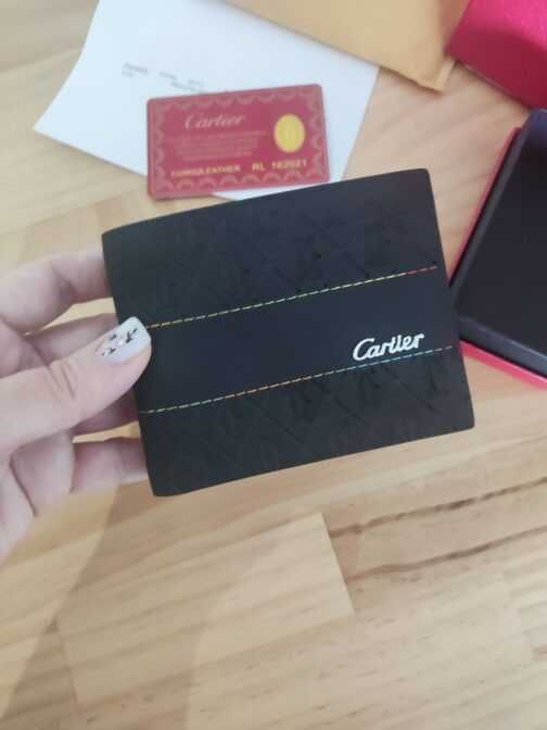 In stoc Portofel pentru bărbați piele Cartier 6271